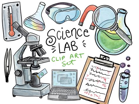 Science Lab Clip Art Commercial Use Science Clip Art Educational Clip Art No License Needed ...