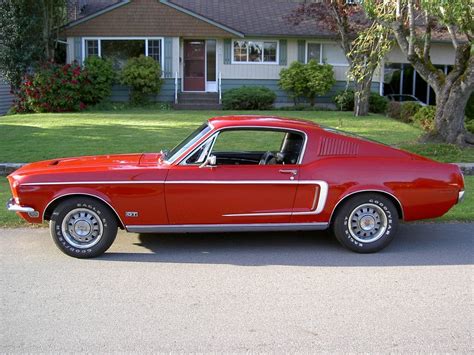 Cardinal Red 1968 Ford Mustang