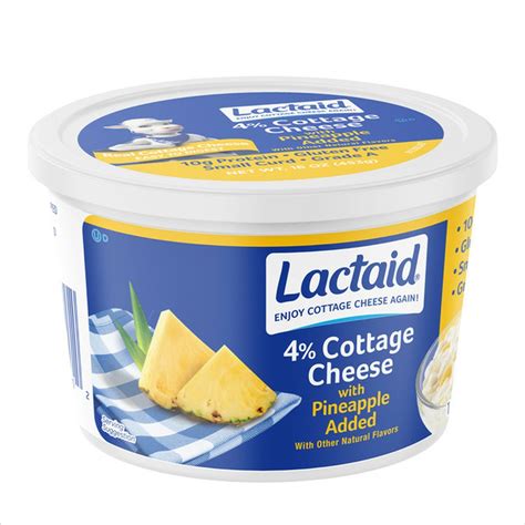 Lactaid Pineapple Cottage Cheese 4% Milkfat (16 oz) Delivery or Pickup ...