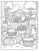 Summer Foods Coloring Pages Free Printables sketch template
