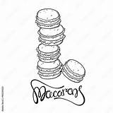 Macaron Coloring Pages sketch template