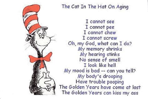 the cat in the hat on aging poem