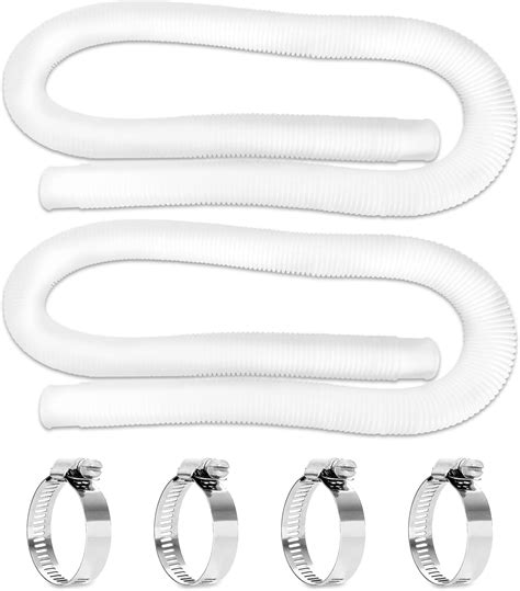 Amazon.com: FibroPool 1 1/2" Swimming Pool Filter Hose Replacement Kit (3 Feet, 2 Pack) : Patio ...