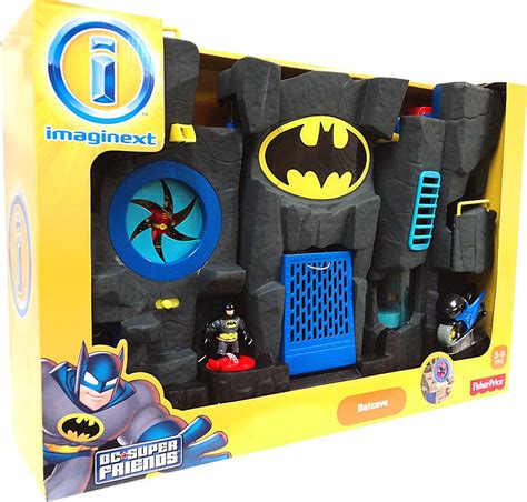 Fisher Price DC Super Friends Batman Imaginext Batcave Exclusive Figure ...