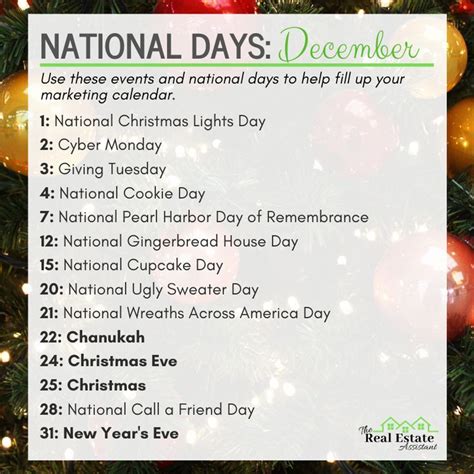 December National Days | National day calendar, National holiday calendar, National days