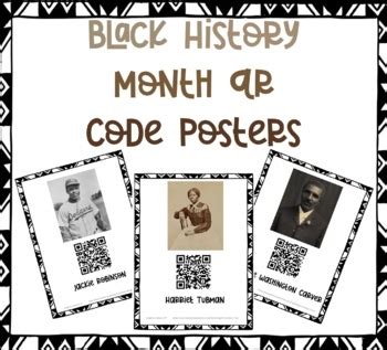 Black History Month QR Code Posters by Kingdons Kiddos in 3rd | TPT