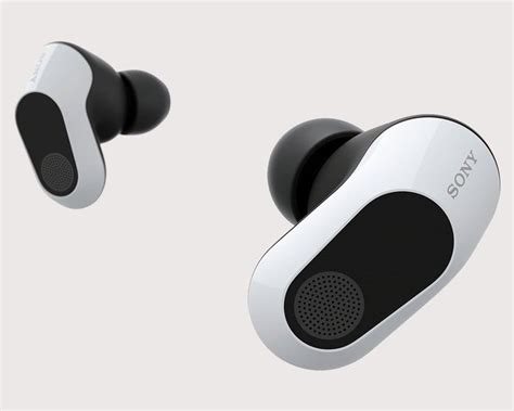 the sony ear buds are designed to look like they're wearing headphones