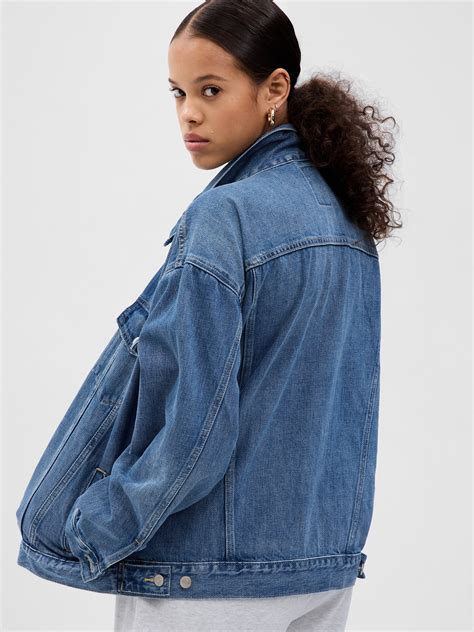 Oversized Icon Denim Jacket | Gap