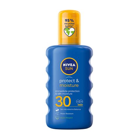 NIVEA SUN Protect & Moisture Sunscreen Spray SPF 30 200ML | Womens Toiletries | Iceland Foods