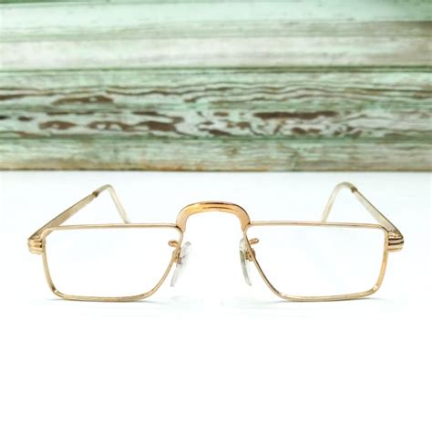 half eye eyeglasses vintage - Gem