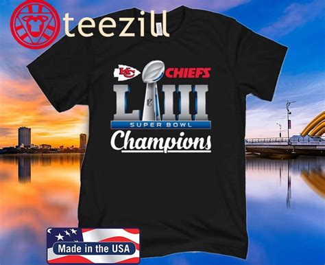 KC Chiefs Super Bowl LIV Champions T-Shirt - teezill | Kc chiefs shirts ...