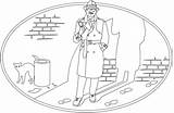 Detective coloring Page  Free Printable Coloring Pages sketch template