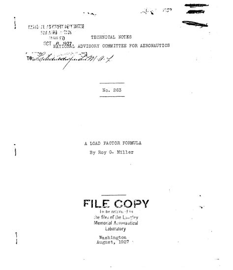 A load factor formula - UNT Digital Library