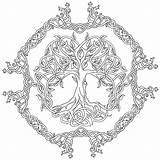 Celtic Mandala Coloring Page Free Printable Pages sketch template