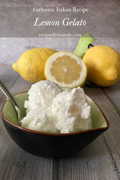 Homemade Lemon Gelato Recipe - Recipes from Italy