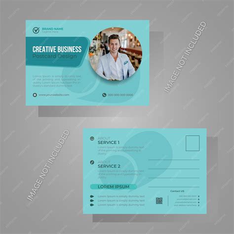 Premium Vector | Corporate business postcard design template premium vector new postcard design ...