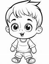 200 Cute Baby Coloring Pages For Kids Graphic By Musera Design  sketch template