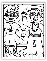 Mardi Gras Coloring Pages Free PDF Printables  Simply Love sketch template