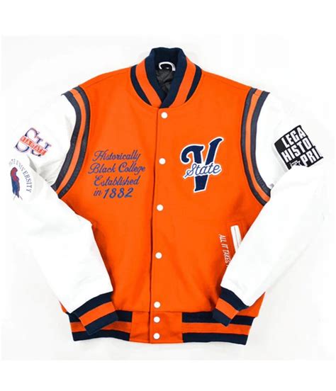 Hail State Virginia State University Varsity Jacket - Jackets Masters