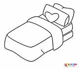 Bed Coloring Pages  Free Printable sketch template