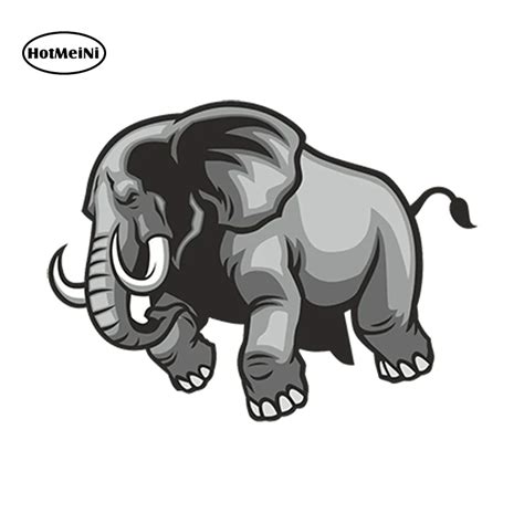 HotMeiNi Car Styling Car Sticker Elephant Vinyl Sticker Laptop Travel ...