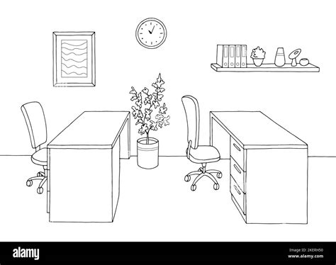 School Office Clip Art Black And White