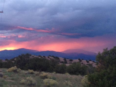 Sunset over the Jemez Mountains of New Mexico. - Airstream