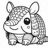 Armadillo Coloring Pages 18  Gem sketch template