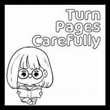Librarian Coloring Pages  Nation sketch template