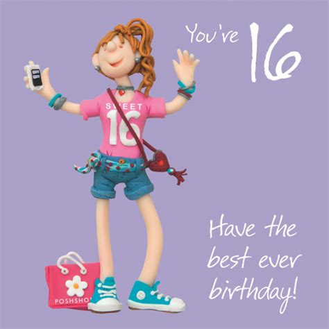 Girls 16th Birthday Greeting Card | Cards | Love Kates