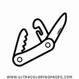 Pocket Knife Coloring Page  Ultra Pages sketch template