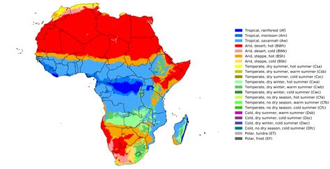 The climate map of Africa : r/MapPorn