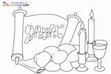 Shabbat Coloring Pages sketch template