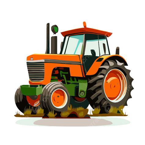 Farm Tractor, Sticker Clipart Animated Agricultural Tractor, 56% OFF