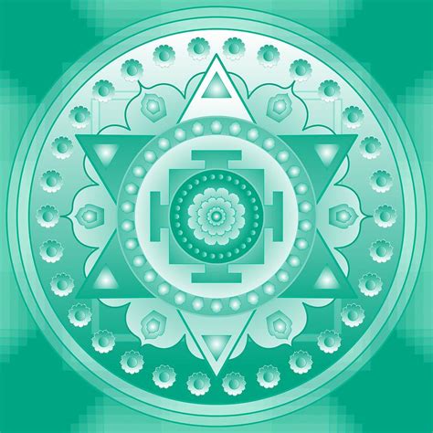 High Heart Chakra Mandala Digital Art by Sarah Niebank