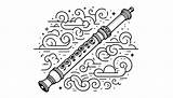 34  Free Flute Coloring Pages Melodies To Color sketch template