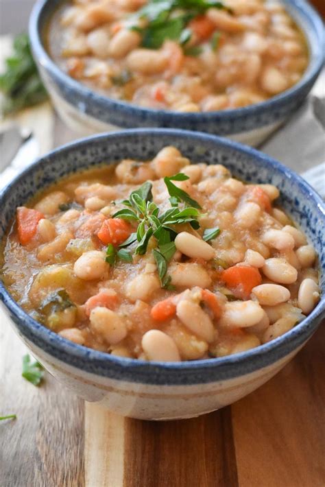 Instant Pot Vegan White Bean Soup | With Two Spoons