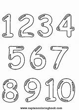 Number Coloring Sheets 1 10 Pages sketch template