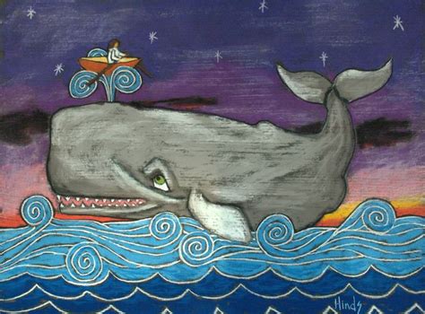 jonah & the whale - 2 Drawing by David Hinds | Saatchi Art