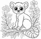 Lemur Printable coloring page  Download Print Or Color Online For Free sketch template