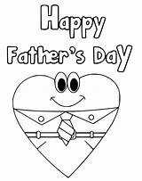 Happy Fathers Day With Cute Heart coloring Page  Download Print Or sketch template