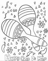Cinco De Mayo Coloring Pages sketch template