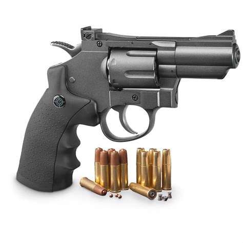 Crosman SNR357 Revolver Dual Ammo CO2 Air Gun, .177 Caliber, 6 Rounds ...