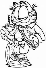 Garfield Coloring Pages Odie Printable Cool2bkids Kids Sketch Page sketch template