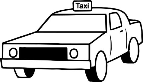 Taxi Clipart Black And White | Free download on ClipArtMag