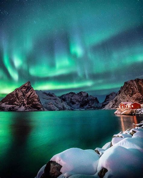 Northern Lights - Aurora on Instagram: “📍 Lofoten, Norway 🇳🇴 Lofoten+Aurora= ️ Tag someone you ...