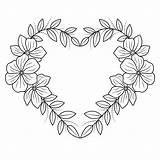 Flower Arrangement Line Art Collection Advanced Coloring Page  sketch template
