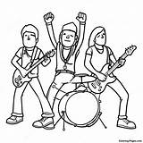 Rock Band Coloring Page  Pagescom sketch template