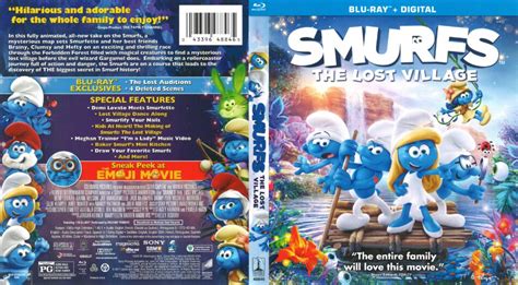 Smurfs The Lost Village (2017) R1 Blu-Ray Cover - DVDcover.Com