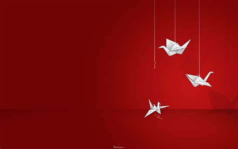 Online crop | HD wallpaper: Cranes (bird), origami | Wallpaper Flare